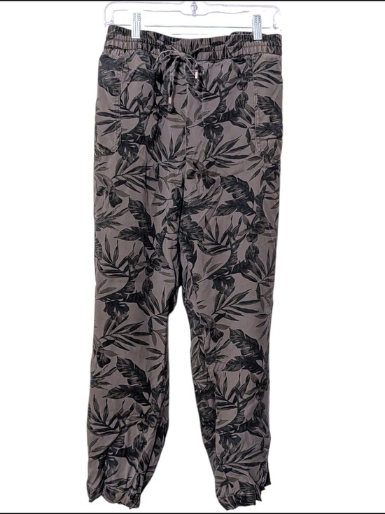 Old Navy Pants - Old Navy Gray Jogger Pants Tropical Print